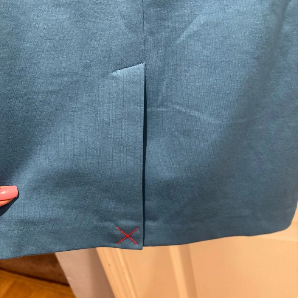 NWT Boden | Jessica Ponte Midi Sheath Tie Waist Dress  Agean Blue | size 4 - Picture 8 of 16